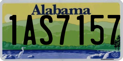 AL license plate 1AS7157