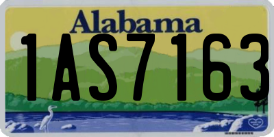 AL license plate 1AS7163