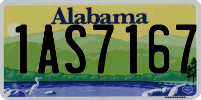 AL license plate 1AS7167