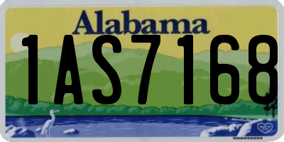 AL license plate 1AS7168