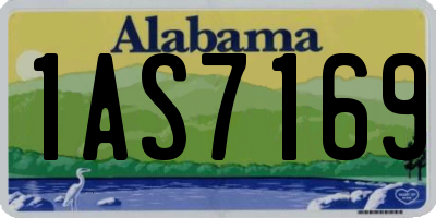 AL license plate 1AS7169