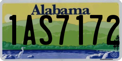 AL license plate 1AS7172