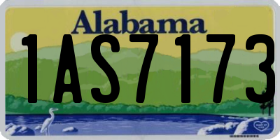 AL license plate 1AS7173