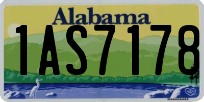 AL license plate 1AS7178