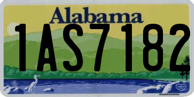 AL license plate 1AS7182