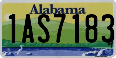 AL license plate 1AS7183