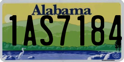 AL license plate 1AS7184