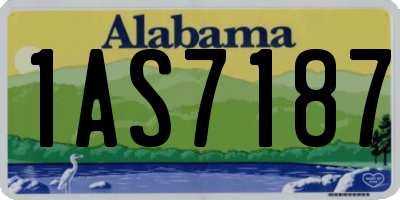 AL license plate 1AS7187