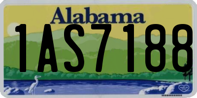 AL license plate 1AS7188