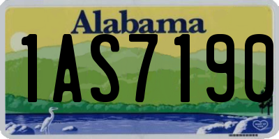 AL license plate 1AS7190