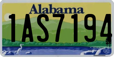 AL license plate 1AS7194