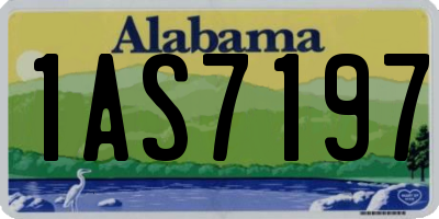 AL license plate 1AS7197
