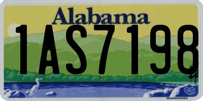 AL license plate 1AS7198
