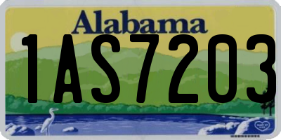 AL license plate 1AS7203