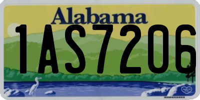 AL license plate 1AS7206