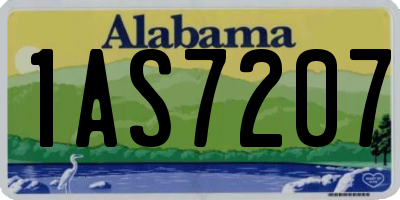 AL license plate 1AS7207