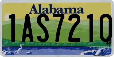 AL license plate 1AS7210