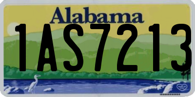 AL license plate 1AS7213
