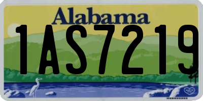 AL license plate 1AS7219