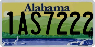 AL license plate 1AS7222