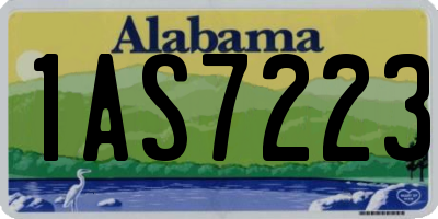 AL license plate 1AS7223