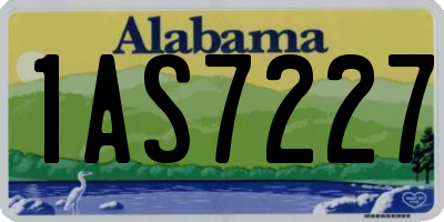 AL license plate 1AS7227