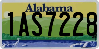 AL license plate 1AS7228