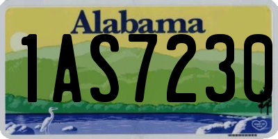 AL license plate 1AS7230