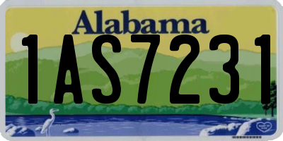 AL license plate 1AS7231