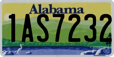 AL license plate 1AS7232