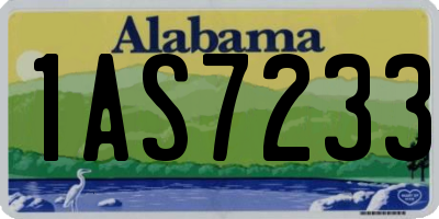AL license plate 1AS7233