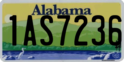 AL license plate 1AS7236