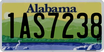 AL license plate 1AS7238