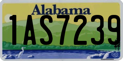 AL license plate 1AS7239