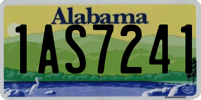 AL license plate 1AS7241