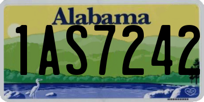 AL license plate 1AS7242