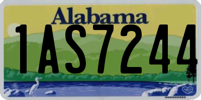 AL license plate 1AS7244