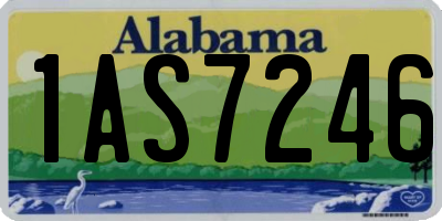 AL license plate 1AS7246