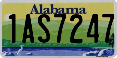 AL license plate 1AS7247