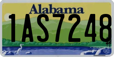 AL license plate 1AS7248