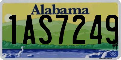 AL license plate 1AS7249