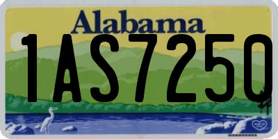 AL license plate 1AS7250