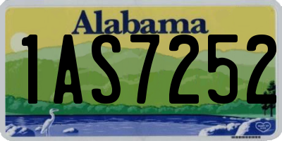 AL license plate 1AS7252