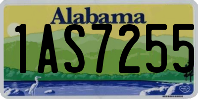 AL license plate 1AS7255