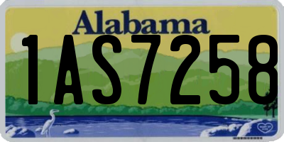 AL license plate 1AS7258