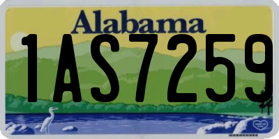 AL license plate 1AS7259