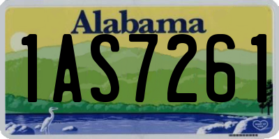 AL license plate 1AS7261