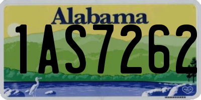 AL license plate 1AS7262