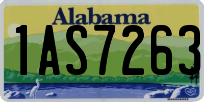 AL license plate 1AS7263