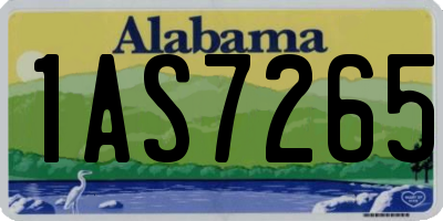 AL license plate 1AS7265